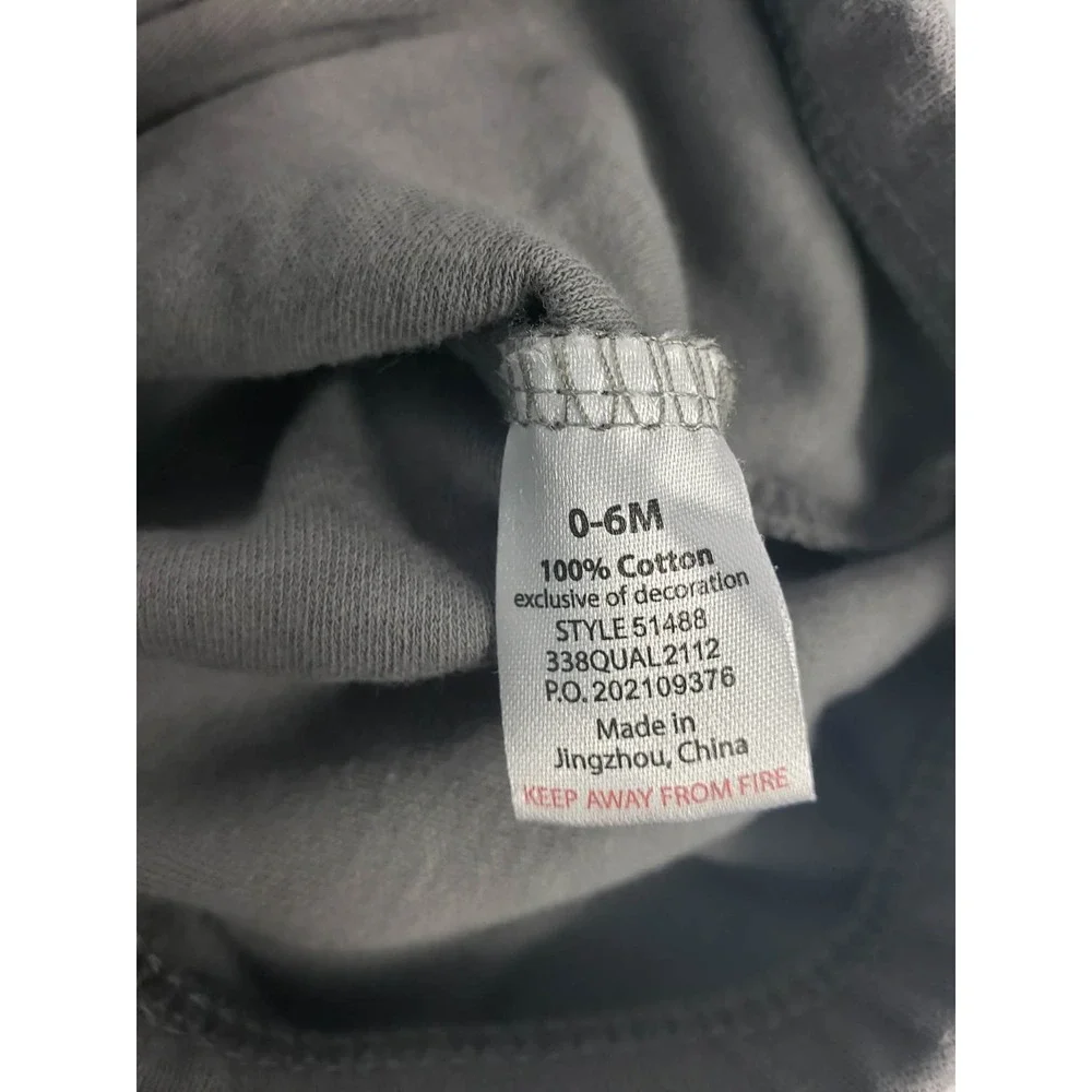 Baby Vision Grey Fox‎ Embroidered Cotton Sleeper Gown 0-6M 51488